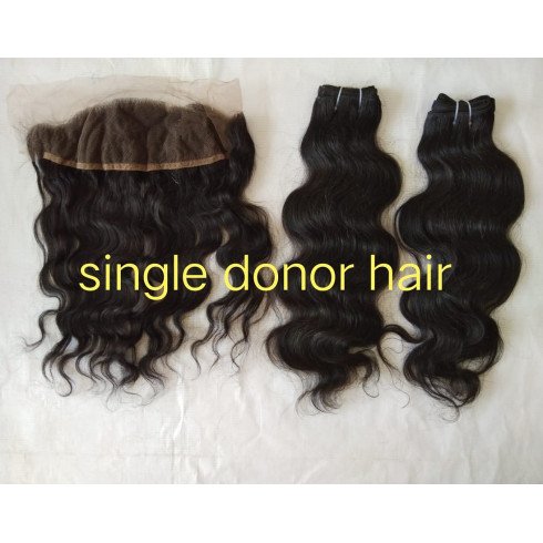 Raw Body wave hair and frontal